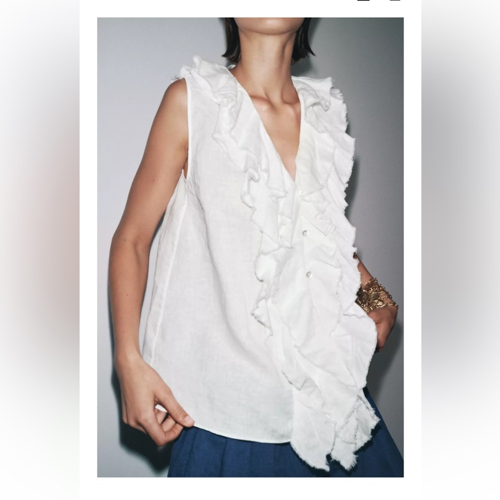 100% linen oversize shirt
